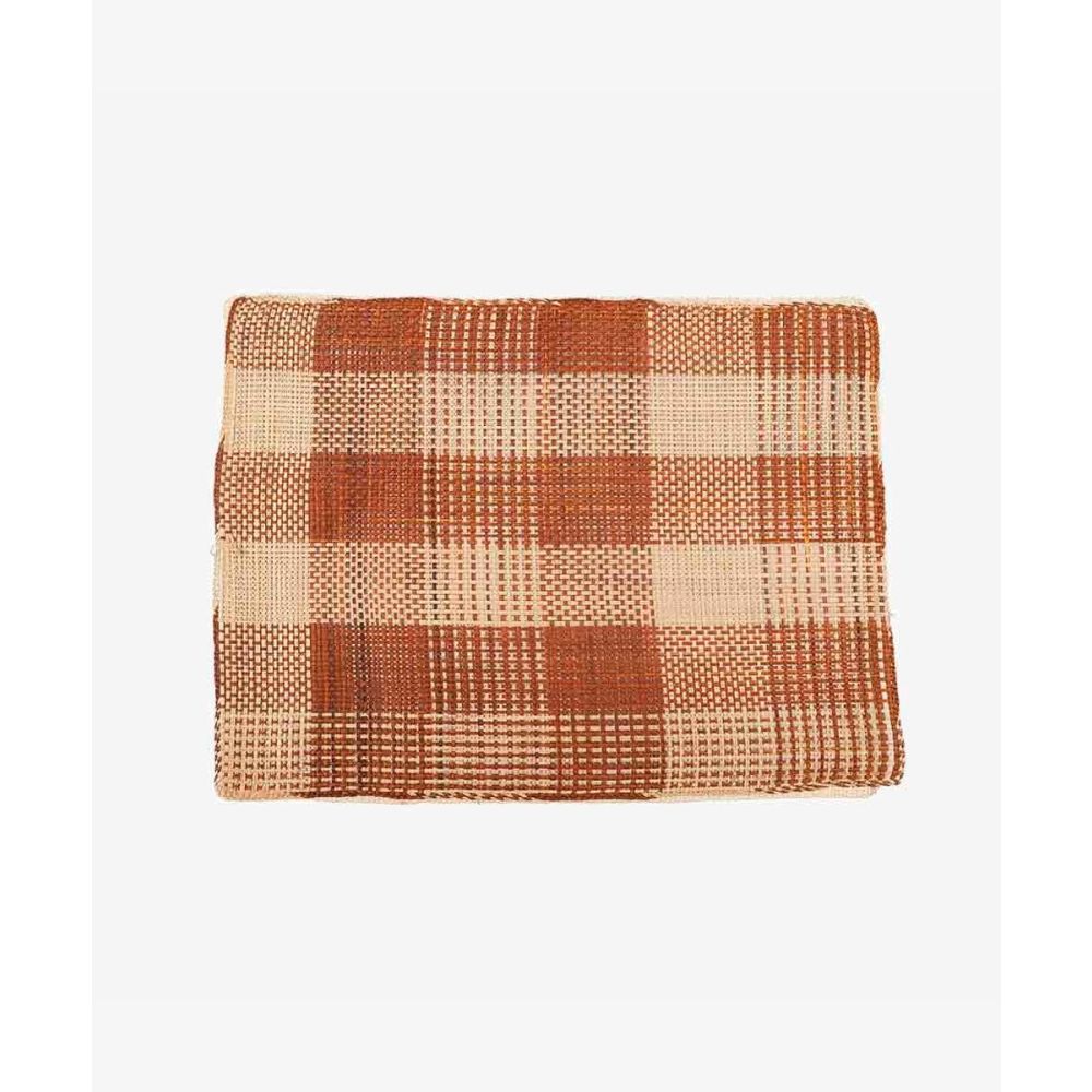 INDIVIDUAL RECTANGULAR-  1 pza  - BEIGE & TERRACOTA