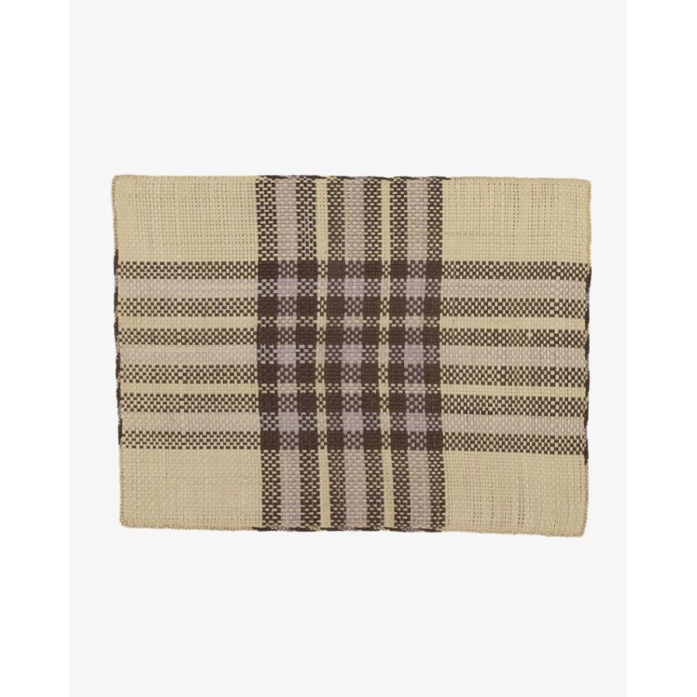 Individual rectangular - 1 unidad - BLANCO, MARRON Y MALVA