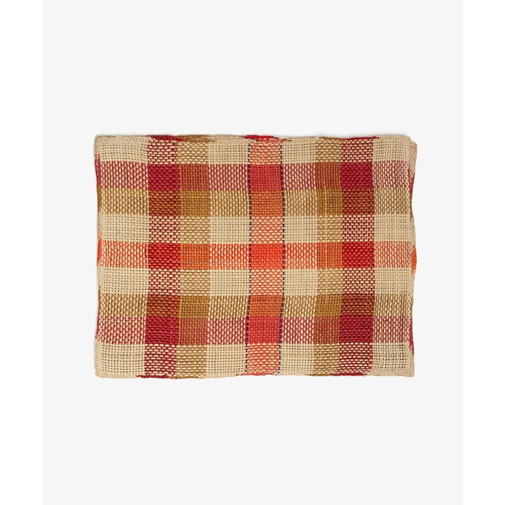 Individual rectangular - 1 unidad - BLANCO, TOSTADO Y ROJO