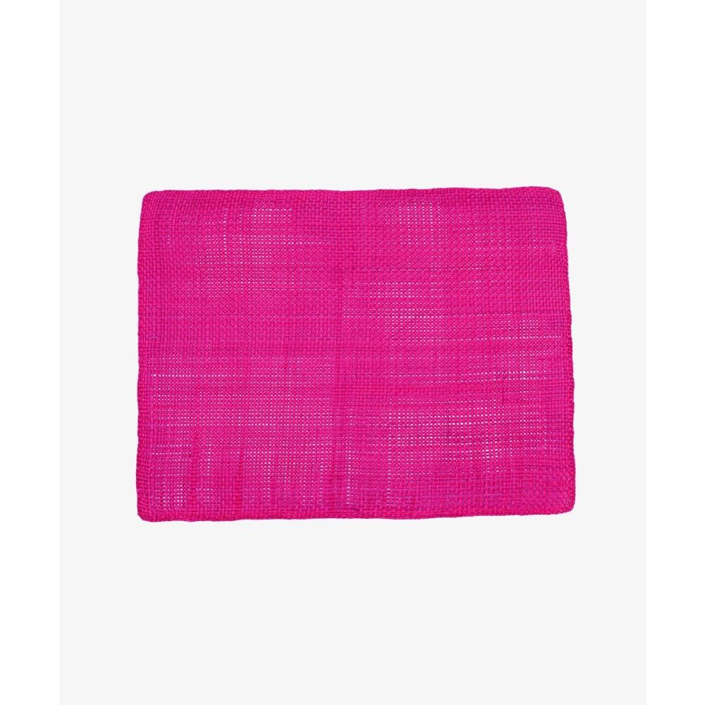 Straw placemat 38 cm * 29 cm- set/6 - FUCSIA