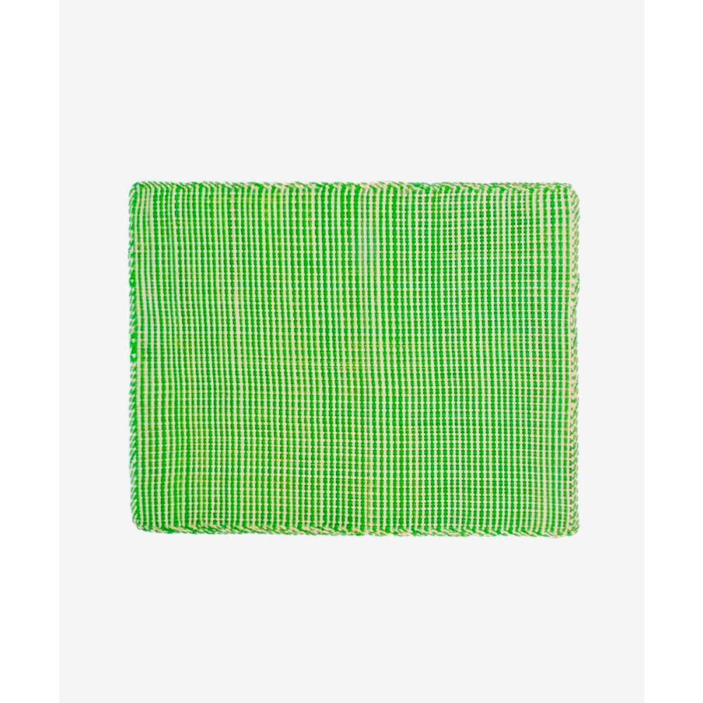 INDIVIDUAL RECTANGULAR -  1 UNID - BLANCO Y LIMA