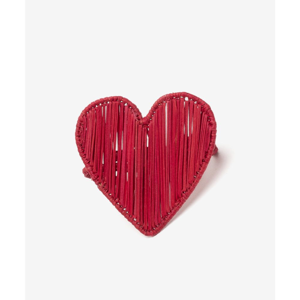 Napkin ring -  HEART - RED