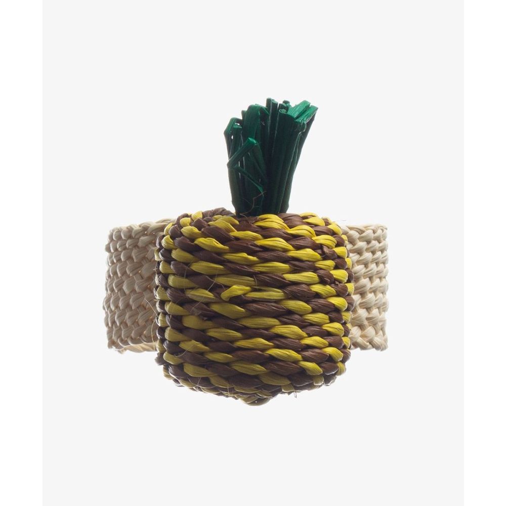 Servilletero - PIÑA - AMARILLO & MARRÓN