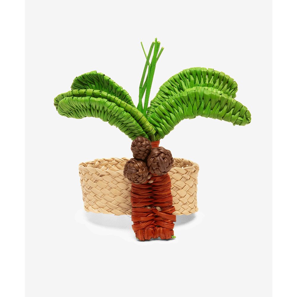 Servilletero PALMERA - VERDE & MARRÓN