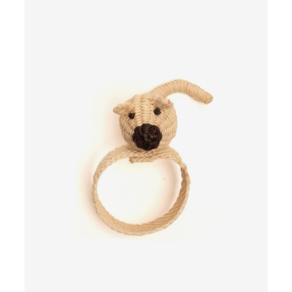 Napkin ring - MOUSE - NATURAL & BLACK