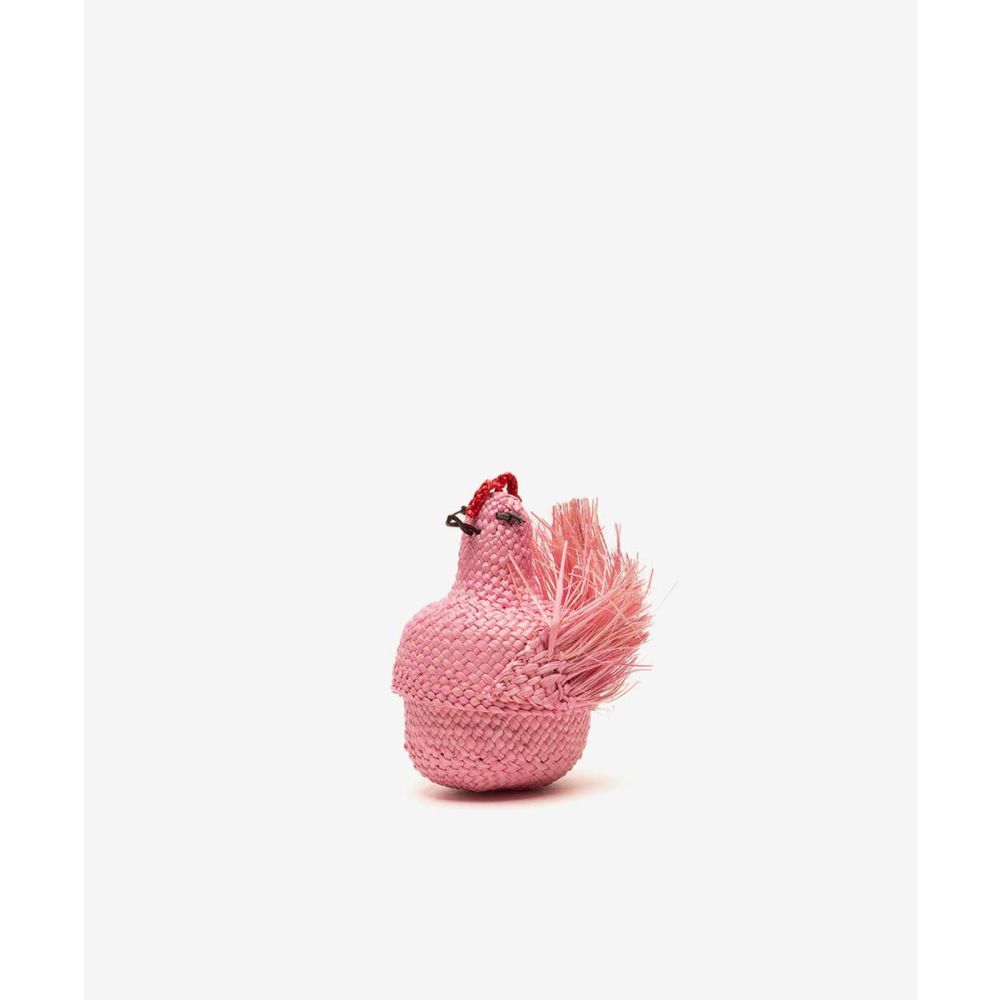 MINI CANASTO GALLINA - ROSA CLARO