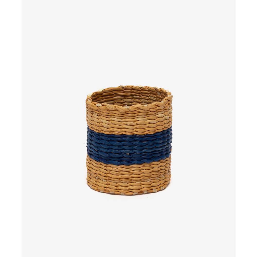 NAPKIN RING - NATURAL & BLUE