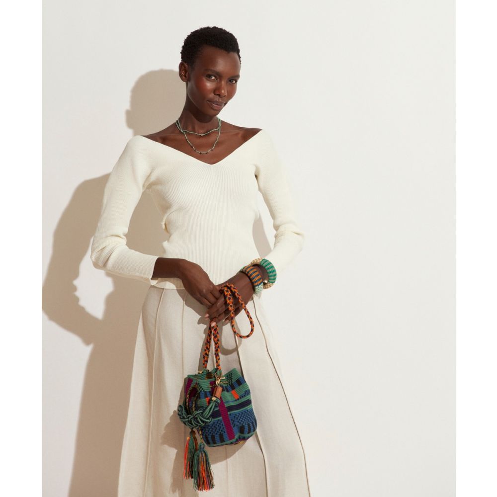 BOLSO CRUZADO M - BELLADONNA - VERDE & MORADO