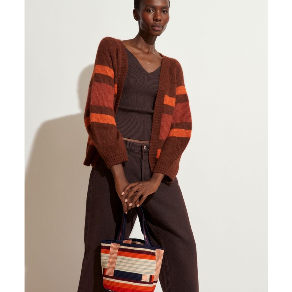 BOLSO Noa 2 - AMARANTH - AZUL MARINO & NARANJA