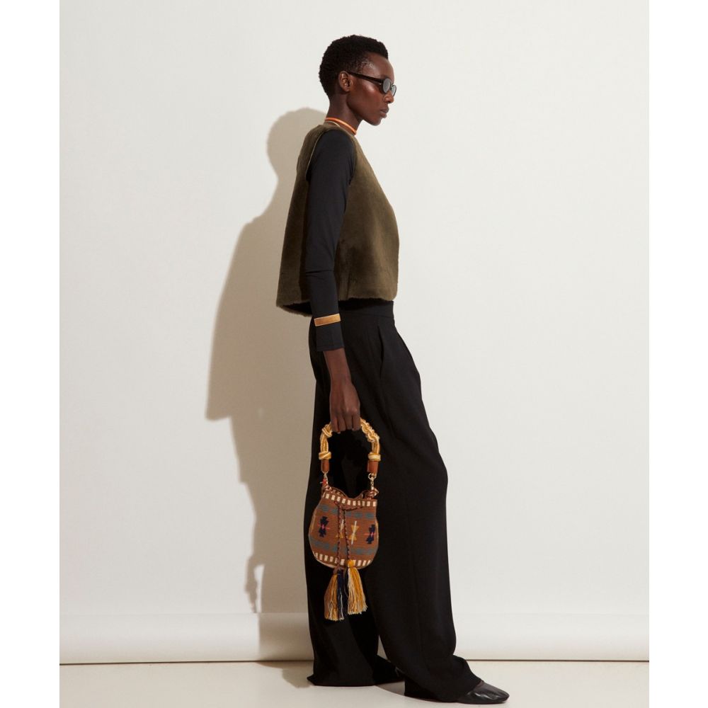 BOLSO CRUZADO M CON ASA DE MACRAMÉ -