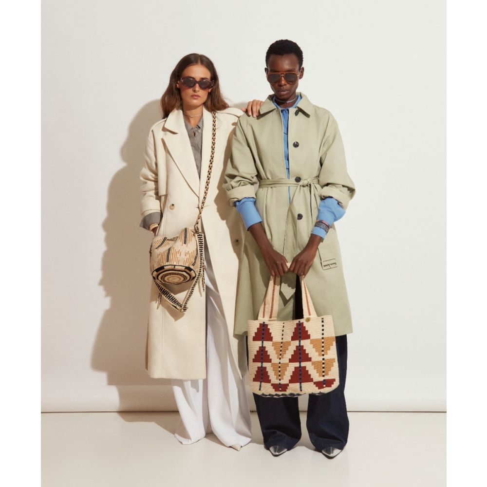 Bolso Shopping L - ACACIA - BEIGE & MARRÓN 