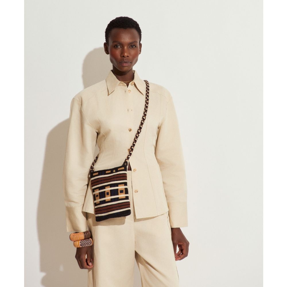 BOLSO OPERA - VIOLET - NEGRO & MARRÓN