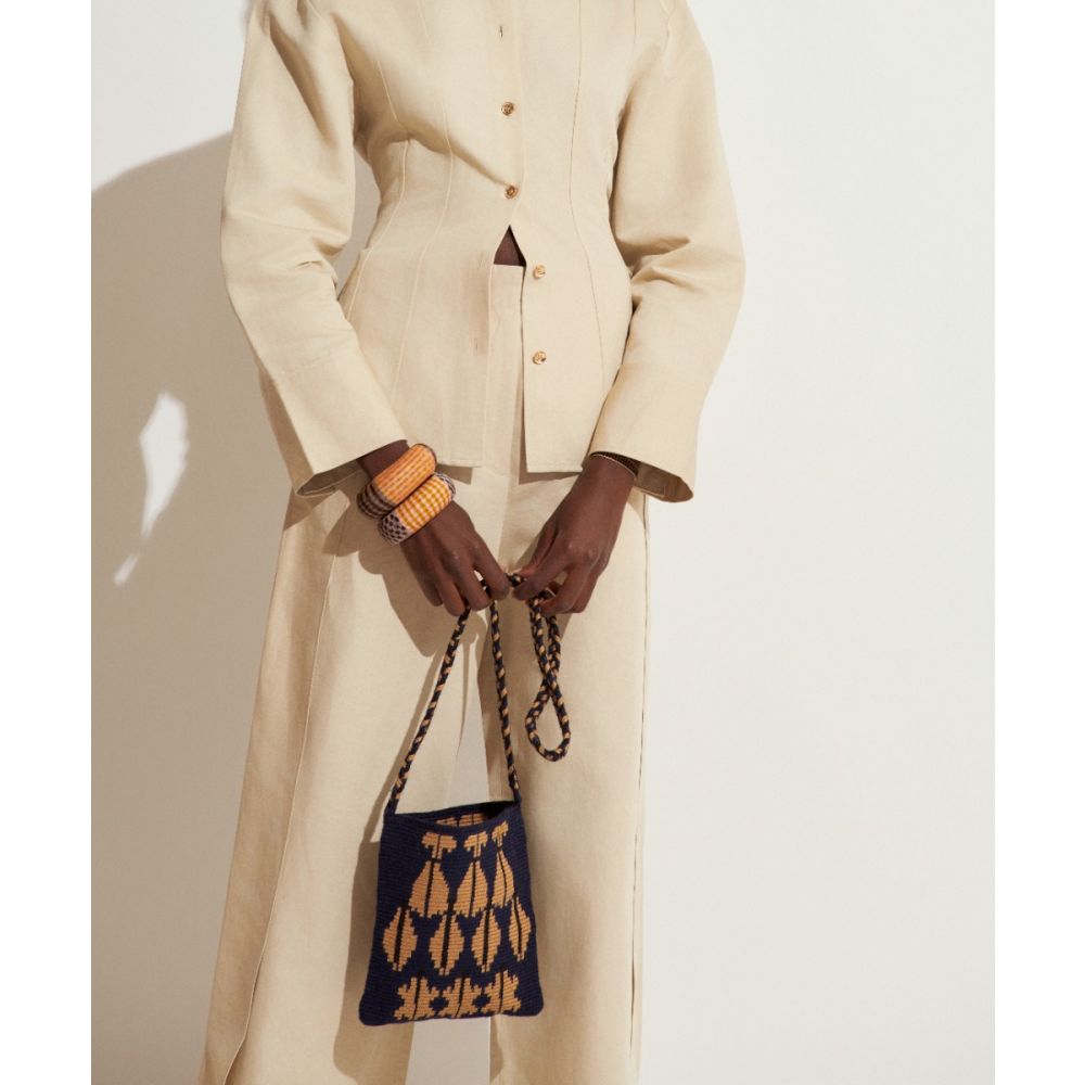 BOLSO OPERA - MARIGOLD - MARINO Y TOSTADO