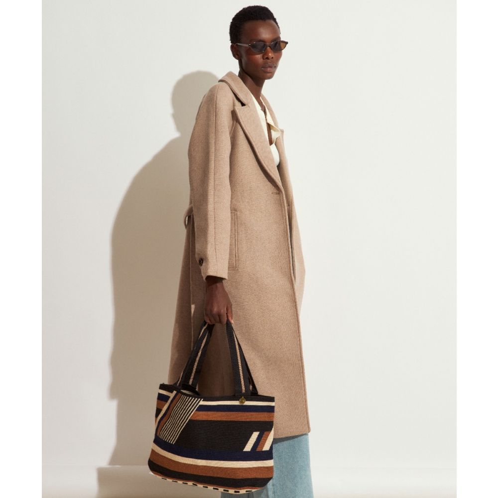 Bolso Shopping L - AMARANTH - NEGRO & MARRÓN