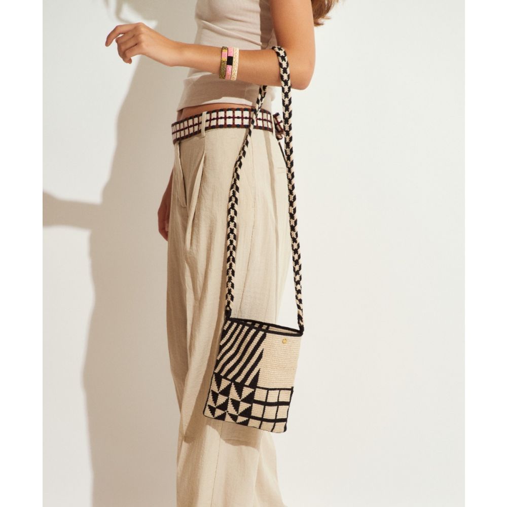 BOLSO OPERA - LOTUS - NEGRO & BEIGE