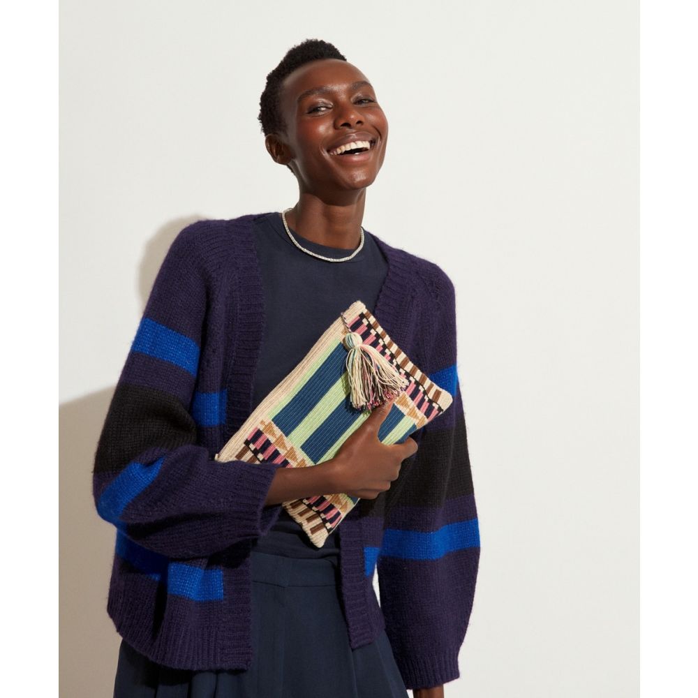 BOLSO DE MANO - CORIANDER - VERDE & MARRÓN