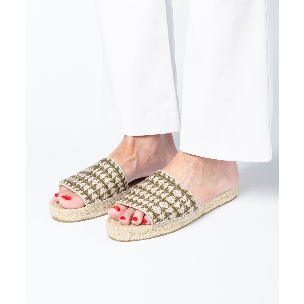 ALPARGATA MULE - MACKAY - VERDE & LILA