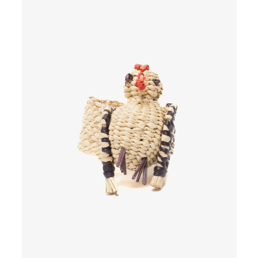 Chicken Napkin ring - Black  & White