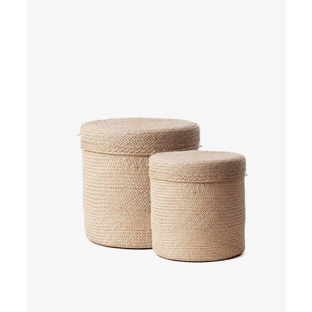 Iraca Basket Set/2 PLAIN TOASTED