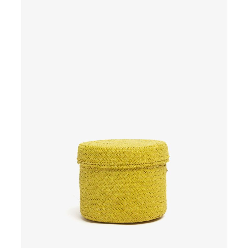 Contenedor Iraca S -12 x 8 cm H. AMARILLO