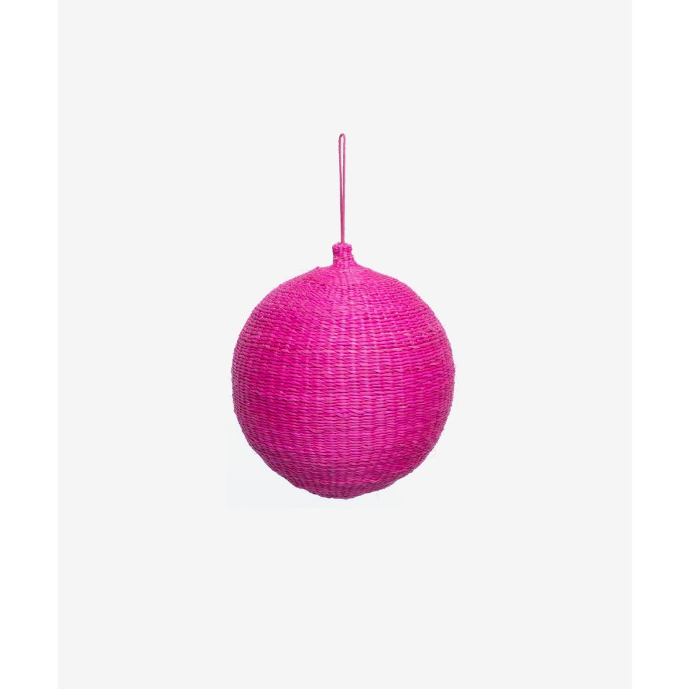 XMAS BALL 10 cm - FUCHSIA
