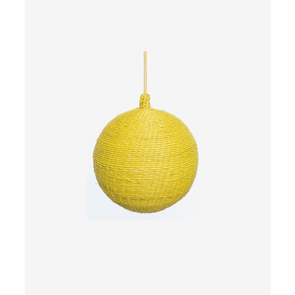 Bola de navidad 12 cm - 1 unidad - AMARILLO