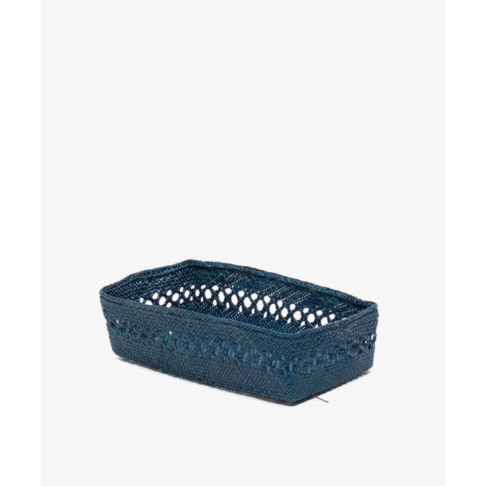 CAJA DE IRACA RECTANGULAR L- MAYA AZUL 