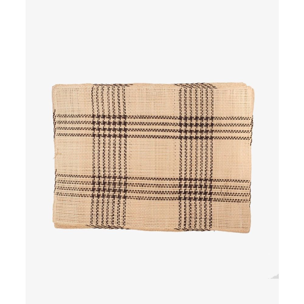 INDIVIDUAL RECTANGULAR -  1 UNID - BEIGE Y MARRON