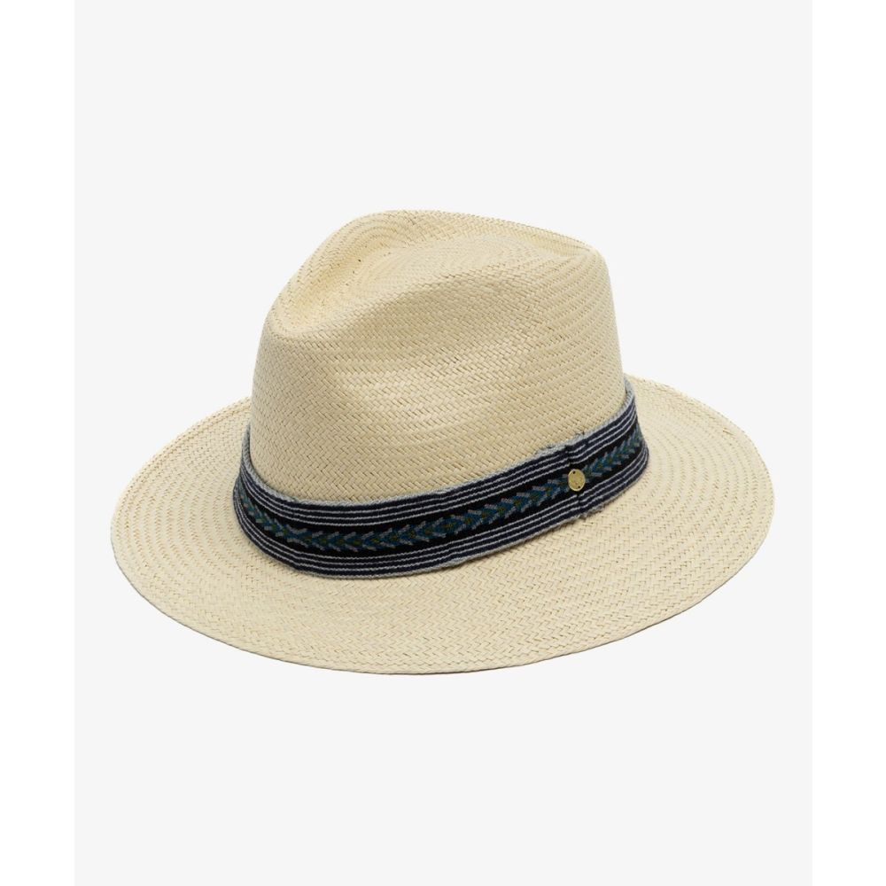 SOMBRERO PANAMA CON CINTA - BEIGE