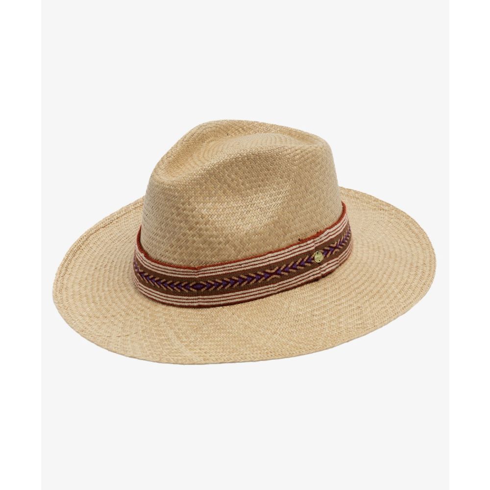 SOMBRERO PANAMA CON CINTA - TOSTADO