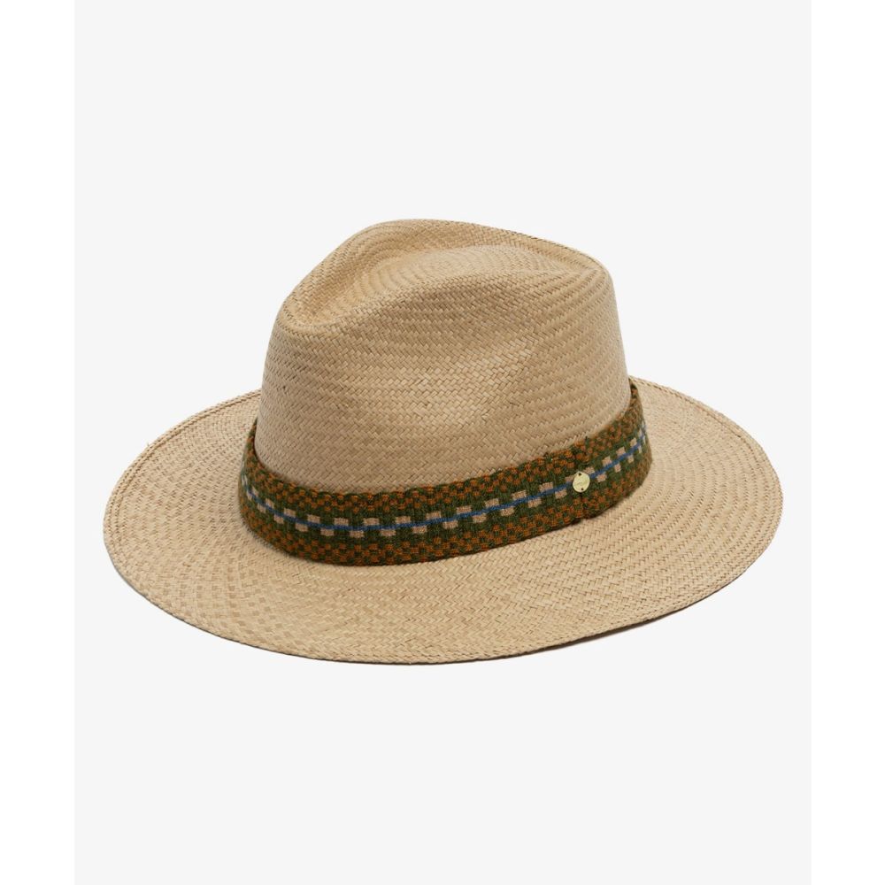 SOMBRERO PANAMA CON CINTA - TOSTADO