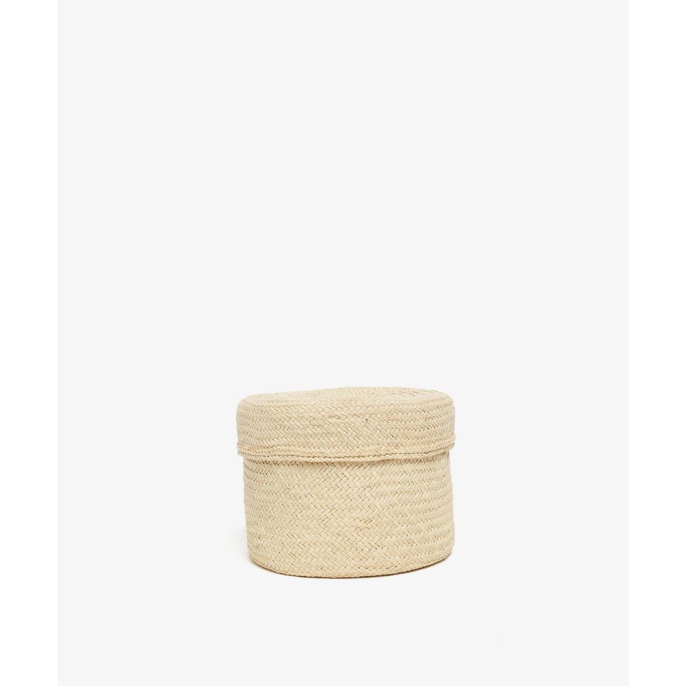 Contenedor Iraca S -12 x 8 cm H. BEIGE