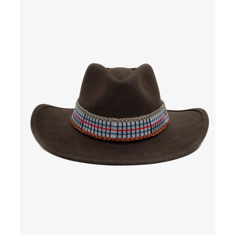 SOMBRERO FIELTRO MODELO COWBOY COLOR MARRON + CINTA